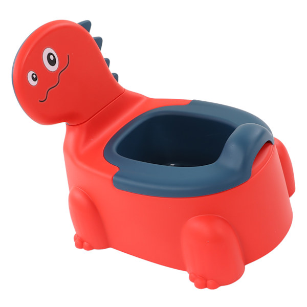 Babypotte Tykkere Ergonomisk Moderne Tegneserie Dinosaurie Treningstoalett med Gummisokkel for Barn Småbarn Rød
