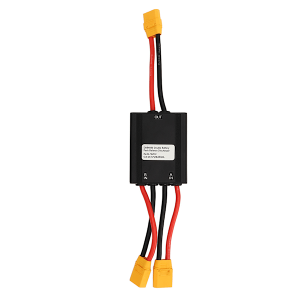 Elcykel dubbel batteriurladdningsomvandlare 20V till 72V Dubbelbatteri parallellmoduladapter för utbyte 60A