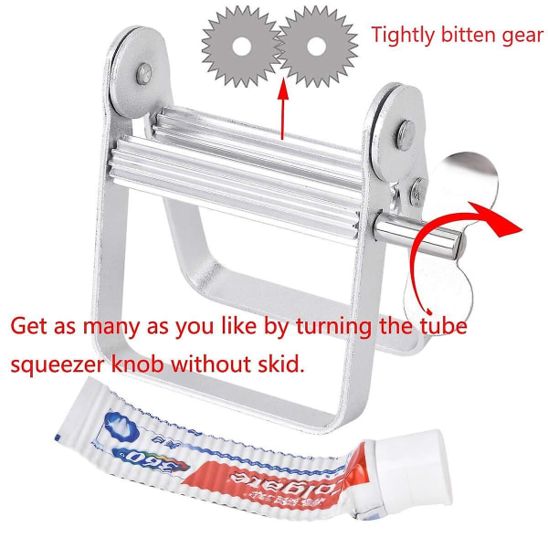 Tandkrämspressare Full Metal Tube Squeezer Tandkrämsdispenserverktyg Multifunktionell rullpressare för