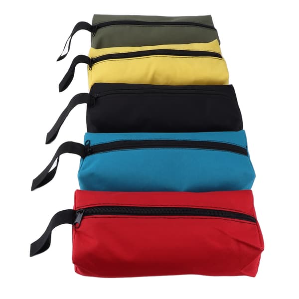 5 Pcs Zipper Tool Bag Multifunctional Small Tool Storage Bag Organizer with Hanging Loop for Men Women
