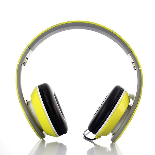 Camouflage Over-Ear-hodetelefoner med mikrofon - Trendy design, overlegen lydkvalitet Yellow 3.5mm