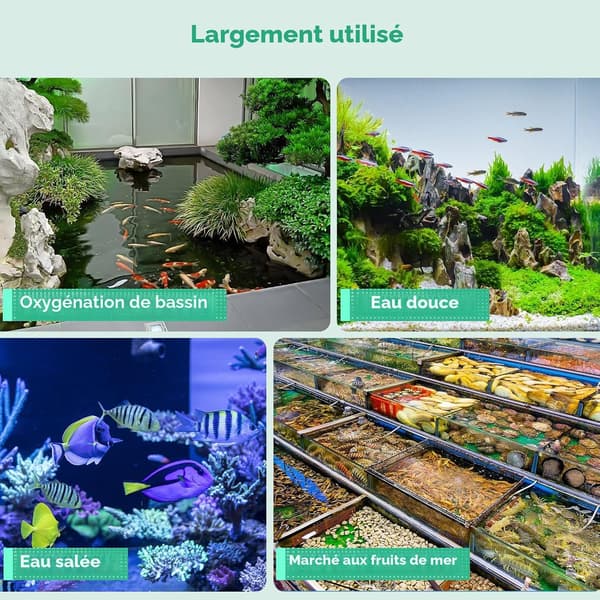 (20 cm) Akvariumluftdiffusor, Akvariumluftsten, Akvariumbubblare med slang, Akvariumluftdiffusorsten Kompatibel med sötvatten och saltvatten