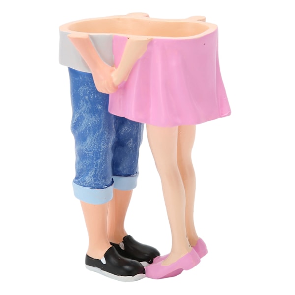 Par Planter Harts Resin Lättvikt Modern Delikat Figur Blomkruka Figur Skulptur Skrivbordsdekoration
