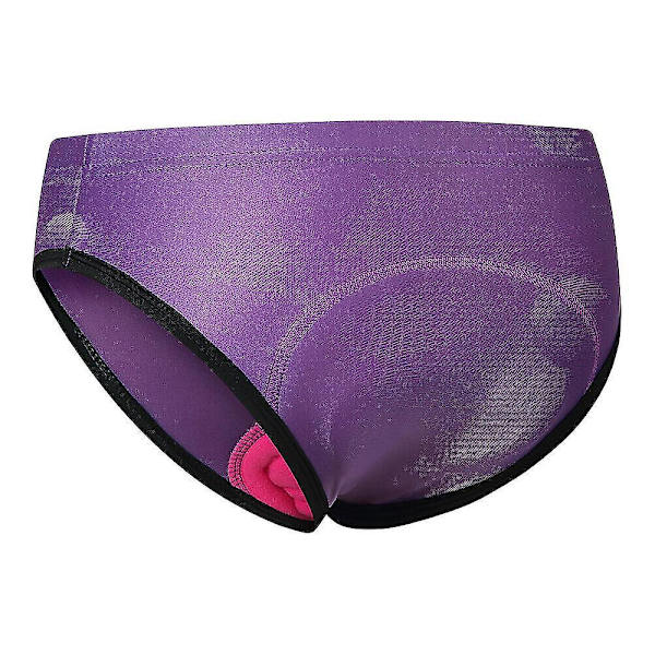 Lila cykelshorts för kvinnor med 3D-gelkudde - Underkläder för cykling