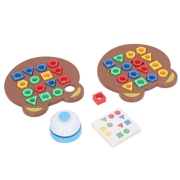 2PCS Geometry Pusselbrädor Geometrisk form Snabbmatchningsspel Barn Sensorisk pedagogisk leksak för 2 spelare