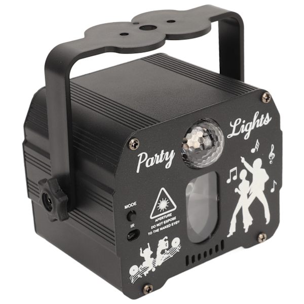 DJ Disco Scene Party Lights Strobe Scene Light RGB Lydaktivert Laserlys med fjernkontroll for fester Bar Bursdag Ferie USB Oppladbar