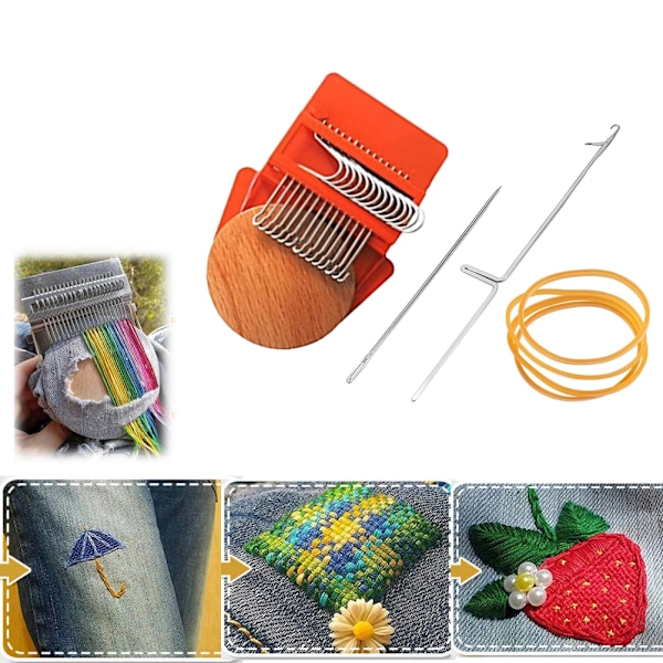Mini Loom Vevstålsett Husholdningsvevstol Vevståltampingsmaskin Speed ​​Weave Tamping Machine