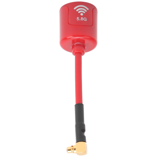 5.8Ghz MMCX 2.8dbi RHCP Høj Gain Lang Antenne til FPV Racing Drone RC Dele Rød Vinkel