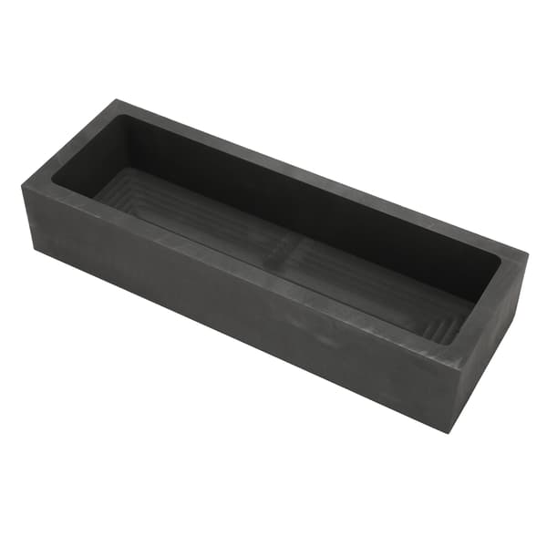 Rectangular Graphite Ingot Mold Thermal Stability High Purity Graphite Crucible Mold for Casting 12000g Gold