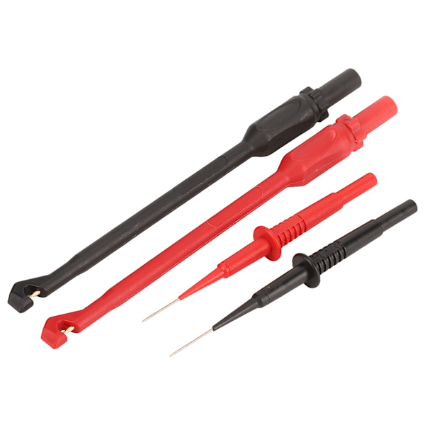 Multimeter testledninger Kit Messing PVC PA Slidstærkt Bærbar 4 mm stik Præcis aflæsning Elektroniske testledninger Kit