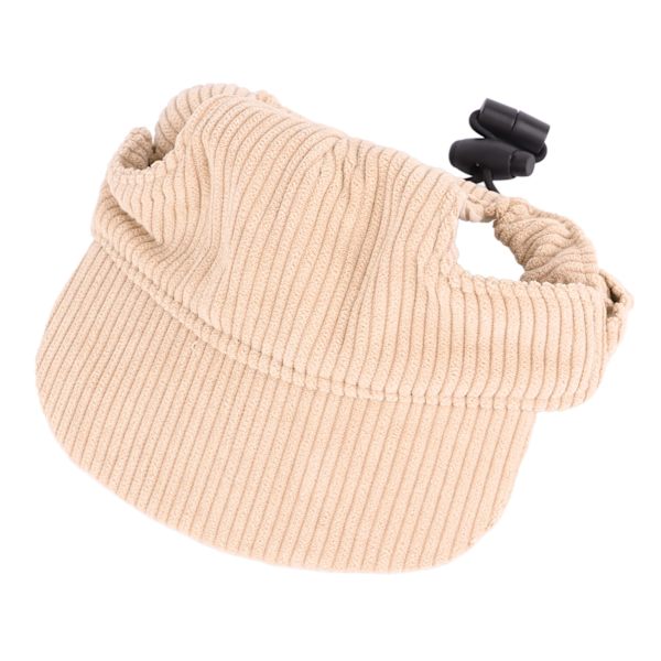 Kesähattu lemmikkieläimille Säädettävä Flanelli Casual Pet Hat Kevyt Tyylikäs Lemmikkihattu Koirien Kissoille Khaki S