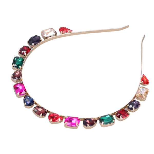 Rhinestone Hårbøyle Premium Materiale Høy Holdbarhet Komfortabel Bruk Lyse Farger Hårbånd Fargerik CHT-714