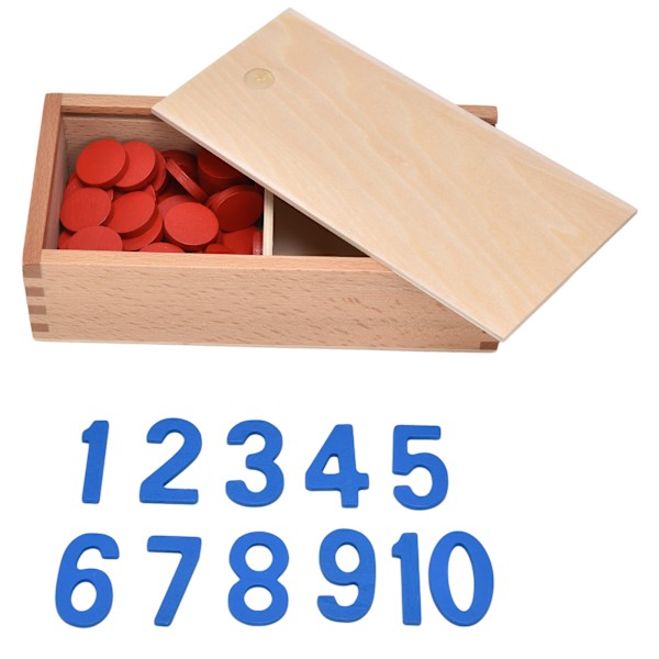 Montessori matematik læremidler Professionelle Montessori børne tal og tællebrikker Tidlig uddannelsessæt Professionel udgave tal og markører
