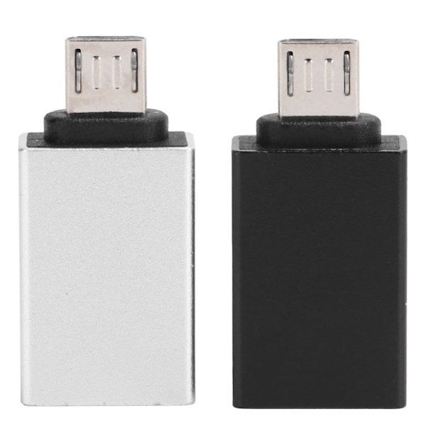 2st Adapter Konverter USB Micro OTG för Laptop Telefon PC Gamepad Dataöverföring Laddning