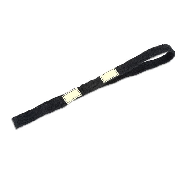 Reflekterende Camo Strap Hjelmstropp for M1 M88 MICH Militærhjelm (svart)