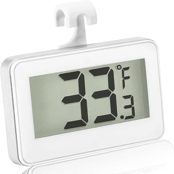 Kjøleskapstermometer - Digital LCD Vanntett 3 deler