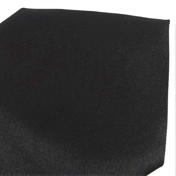 10X Herr Enfärgad Svart Polyester Slips Med Dragkedja Slät Dragkedja Solid black