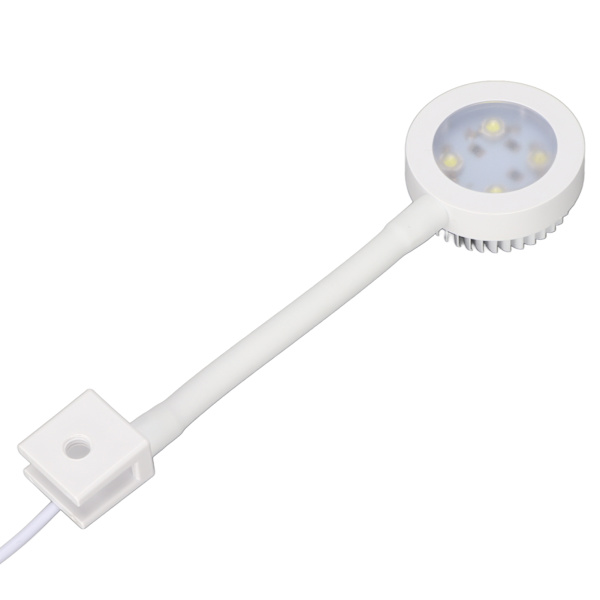 Lille akvariebelysning Høj lysstyrke 360° roterbar Clip On LED Fisktank Lampe til inden for 0,4 tommer tykkelse Hvid