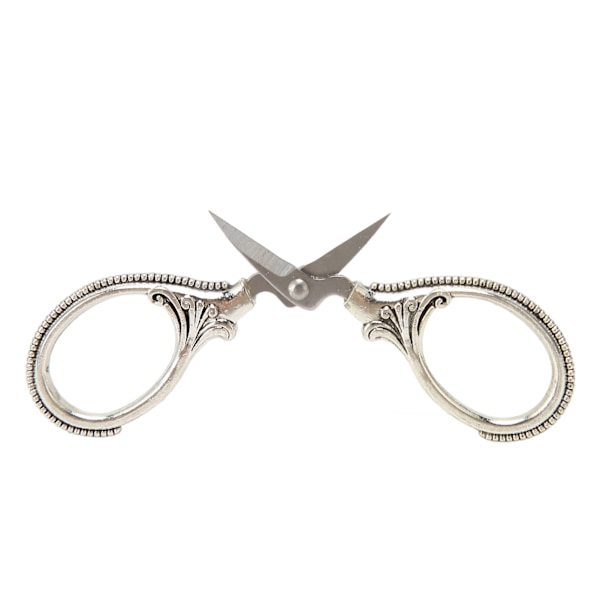 Broderigtråd Mini Retro Sax Rostfritt stål Handarbete Ficksax Antik Silver