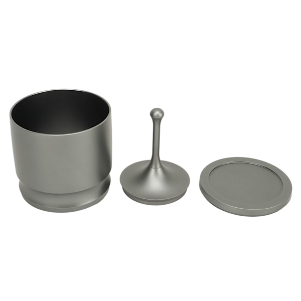 Doseringsringe Press Aluminiumlegering Anti-flyvende Kaffe Pulveropsamler Kaffetilbehør 58 mm Grå