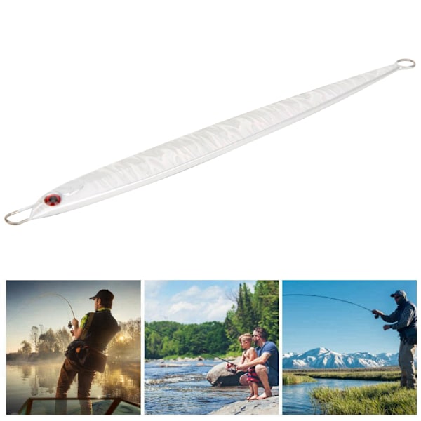 2st Simulering Fisk Form Lure Bete Fiskeredskap Vivid Simning Posturesilver