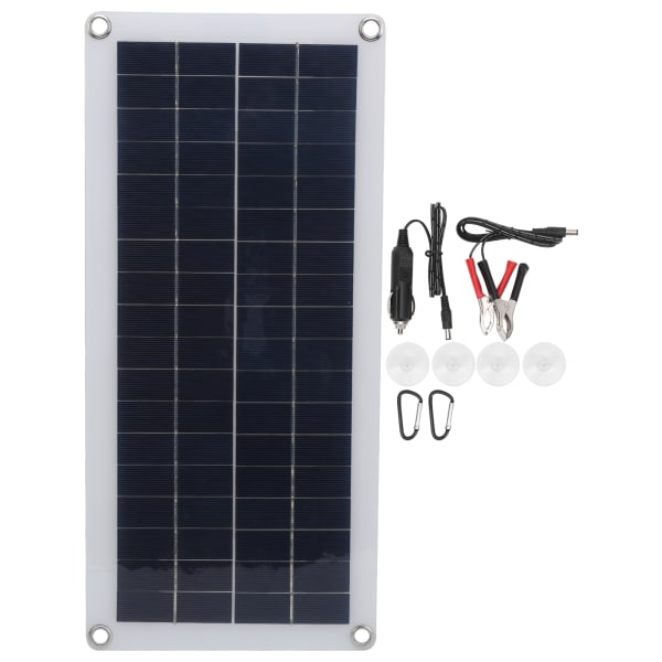 10W Polykrystallinsk Silikon Solcellepanel Dobbelt Utgang for Utendørs Camping Nødlader