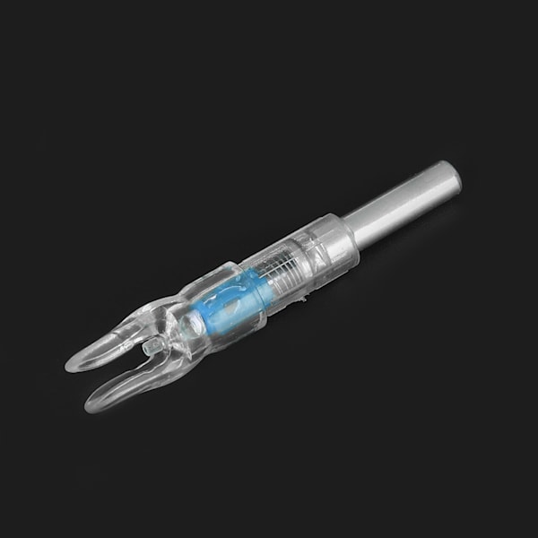 6,2 mm lätt pil LED-upplyst nock med automatisk knackning bågskytte pilar tillbehör blå