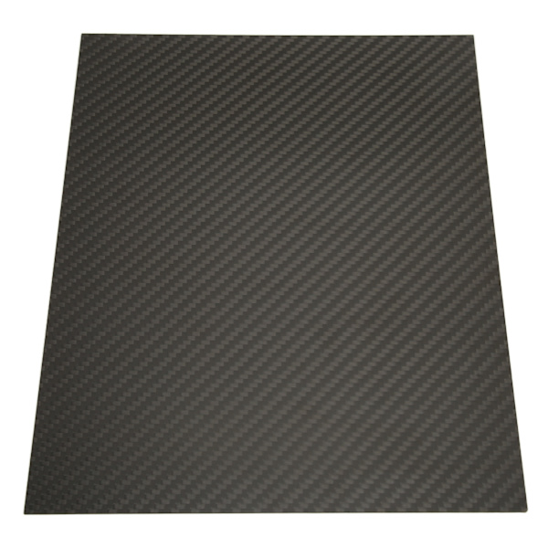Korkea lujuus hiilikuitulevy korroosionkestävä 3K täyshiilikuitulevy Twill Matt RC-autoille Lentokoneille 200x250x0,5 mm / 7,9x9,8x0,02in