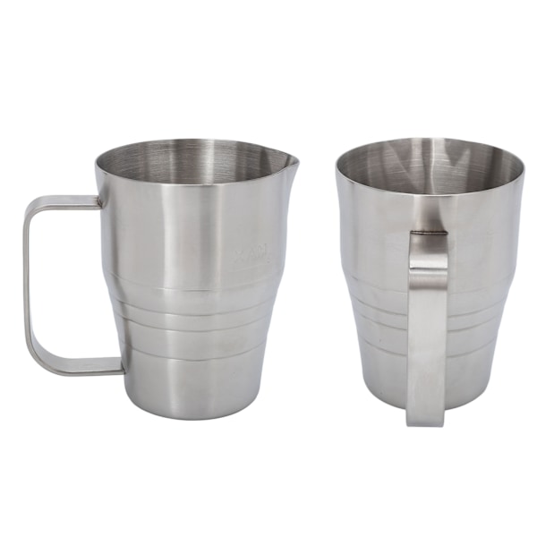 Melkeskummingkrus 700ml Hjemmesilverbestikk i rustfritt stål For tykk melkeskummingkrus Melkekaffemaker