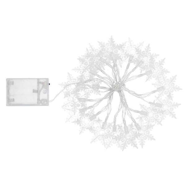 3 meter snefnugformede lyskæder LED julelys til hjemmet gardin fest Ferie dekoration Hvid lys