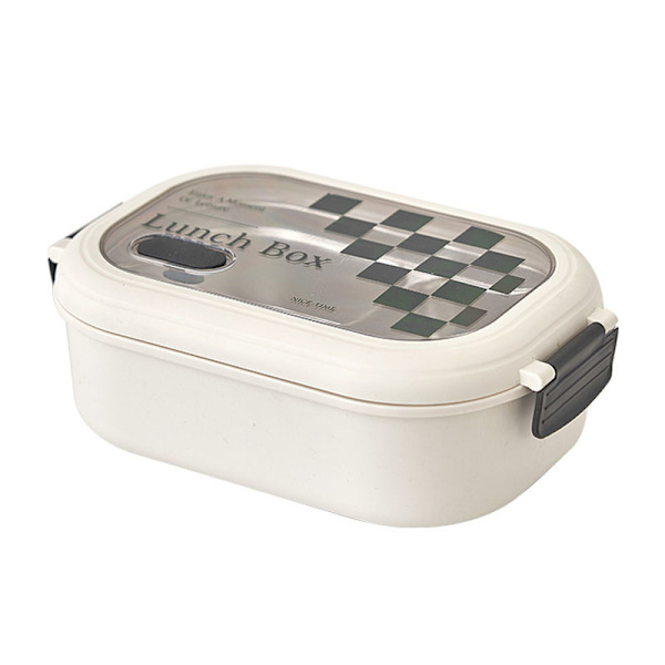 2-roms Bento Box Varmekonservering Rustfritt stål mellomlag Lunchboks Lufttette bærbare matbeholdere for skolekontorsgaller