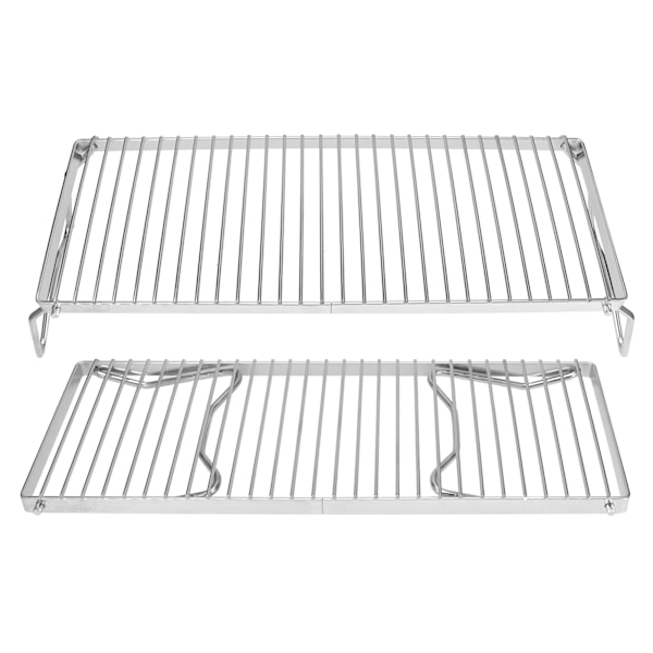 Fällbar lägereld Grill Bärbar Rostfritt Stål Grill Matlagningsstativ Galler
