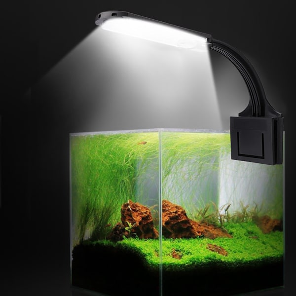 Akvarium Fiskedam LED-lys til vandplanter Lampeclips på belysning 220-250V EU-stik
