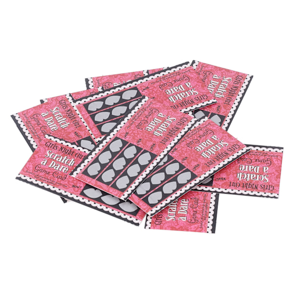 12st Truth Game Cards Scratch Off Vuxen Game Card för Single Party Parody Game Prop