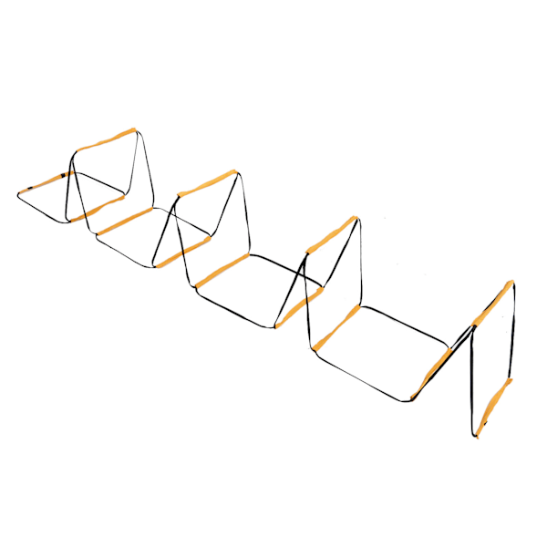 12 trin hurtig Agility Ladder Speed ​​Træningsstige Med Opbevaringspose til Basket Fodbold Fitness Fodtræning