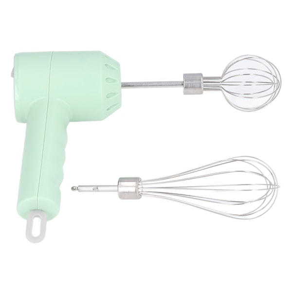 Elektrisk sladdlös handmixer liten hushållsvisp 3 hastigheter för köksbakning grön