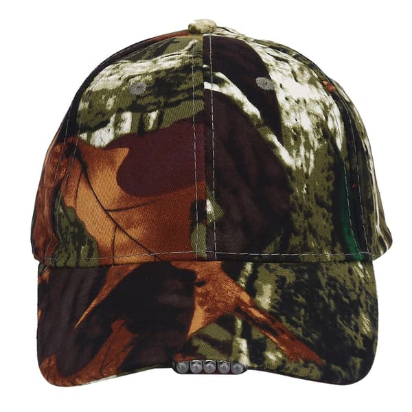 Let LED-bomuld justerbar baseballkasket Spotlight Hat (kamouflage)