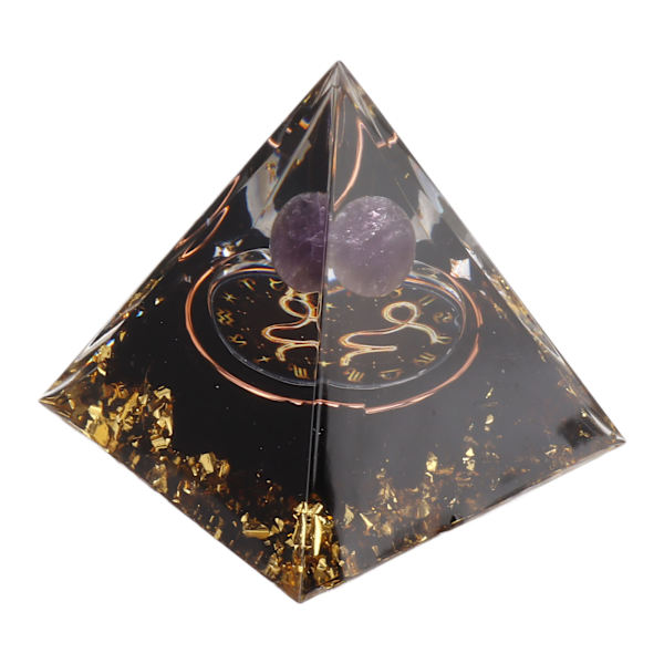 5 cm Orgonitpyramide til positiv energilagning Krystalpyramidemeditation Orgonitpyramider Chakra Zodiac Energy Generator Stenbukken