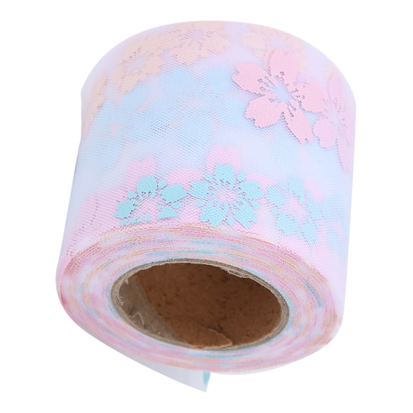 Flerfarvet Gennemskinnelig Organza Bånd Webbing Gave Dekoration Bryllupsfest Forsyninger Pink