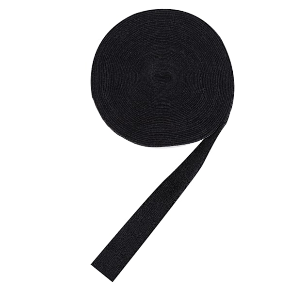 10M polyesterfiber svedabsorberende Anti-slip badmintonketcher grebtape Åndbar blød håndfølelse Tennisbat svedbåndsomslag (sort)