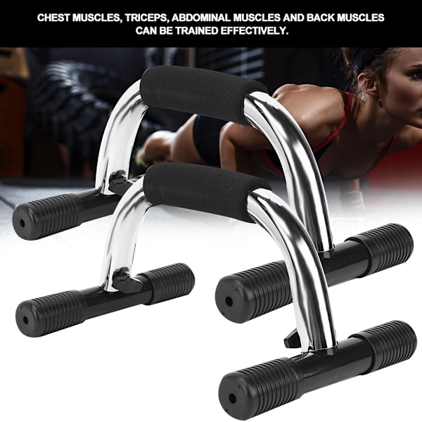 Aftagelig Fitness Push Up Bar Push Ups Stativ Beslag til arm- og brystmuskler Træningsudstyr (push Up holder)
