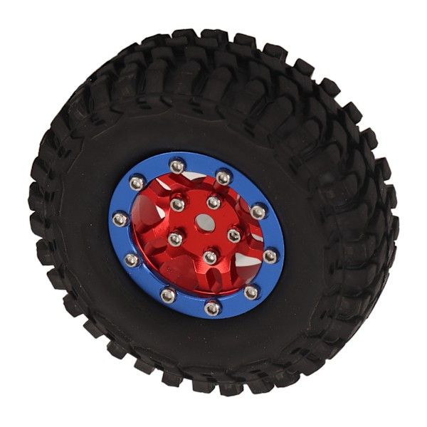 RC-renkaat Kumia Kestävä Vakaat Joustavat Vaihto-osat RC-vararenkaat SCX24 RC-autoille Tarvikkeet Punainen Sininen