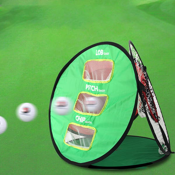 Golftræningsnet med 4 sider - Professionelt, bærbart, nylon, til øvelse af boldspil