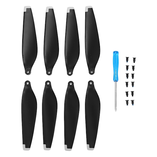 Drönarpropellrar för Mini 3 RC Drönarvingblad Ersättningspropellrar Tillbehör Silver Edge