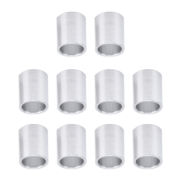 10 st aluminiumlegering distanshållare rund ogängad fristående stödbeslag Ytterdiameter 10mm12mm