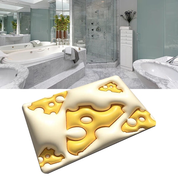 Kiselgur Golvmatta 3D Visual Vattenabsorberande Snabbtorkande Golvmatta för Badrum H4