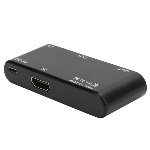 HDMI till VGA/Ljud/HDMI-omvandlare Audio Video Adapter för DVD/PS3/Laptop/Set Top Box