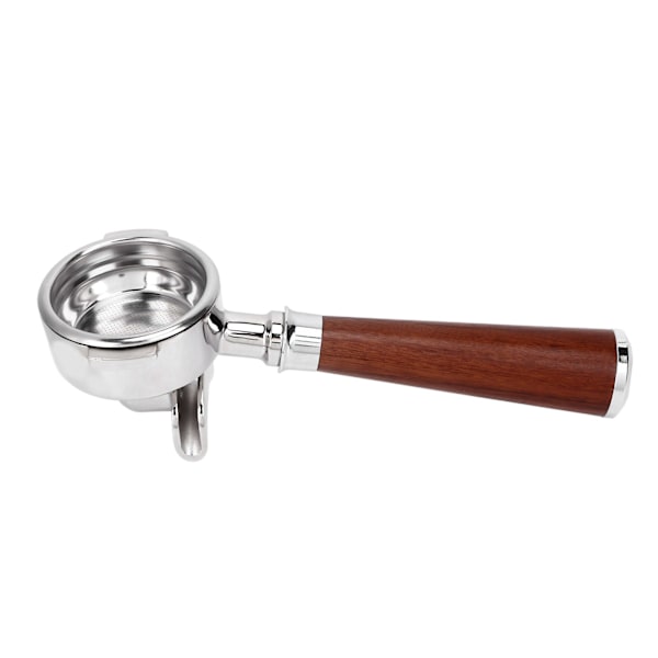 58mm kaffeportafilter kaffemaskinsfilter kaffemaskinsersättningsdelar med trähandtag för kommersiellt bruk
