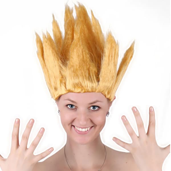 Dragon Ball Anime Peruker Halloween Syntetiskt Hår Peruker