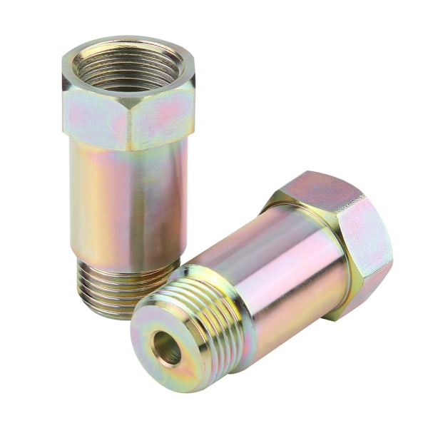 2 stk 45 mm M18*1.5 O2 Oksygen Sensor Extender Forlenger Spacer Plugger Adapter Gul